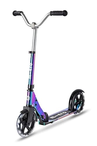 Micro Scooters | Cruiser LED Children's Scooter | Handlebar Adjustable | Lightweight | Light Up Wheels | Foldable | 6-12yrs | Boys & Girls - Image 1