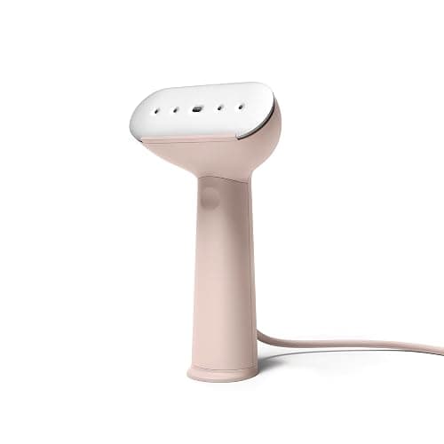 Steamery Handheld Clothes Steamer Cirrus 3, 1200W, US Plug, Heated Ironing Plate, Fast Heat Up, Garment Wrinkle Remover, Pink - Image 1