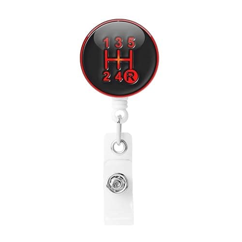 Racing Car Badge Reels Retractable Badge Holder with Clip for Id Name Tag Office Worker Student Teacher Nurse Doctor - Image 1