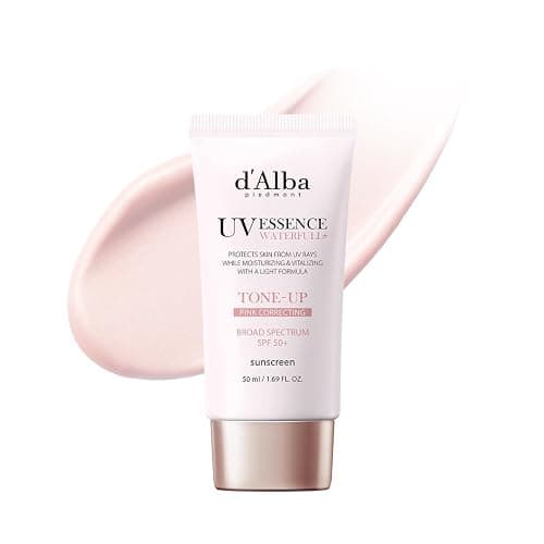 d'alba Piedmont Waterfull Tone-Up Sunscreen Serum BROAD SPECTRUM SPF 50 + Korean Sunscreen for Face, All Skin Tones, Sweat Proof Formula (1.69 fl.oz.) - Tone up - Image 1