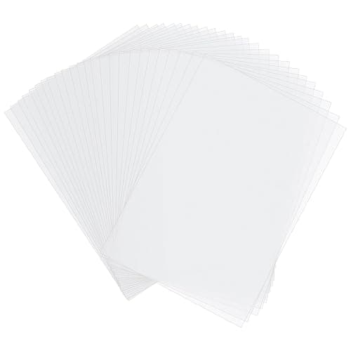 Redamancy Papier Calque, 50 PCS A4 Feuille Calque Papier, Papier Dessin Blanc pour Patron Couture, Dessin, Scrapbooking et Calligraphie la Copie - Image 1