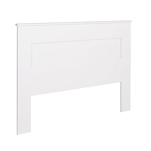 Prepac Stylish Flat Wood Panel Headboard for Queen Size Beds, Simplistic Wooden Queen Headboard 2.25" D x 64.5" W x 48" H, White, WHFQ-1301-1 - Image 1