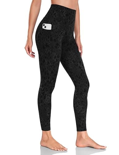 HeyNuts Workout Pro/Yoga Pro 7/8 Leggings with Side Pockets for Women, High Waisted Tummy Control Compression Pants 25'' - Image 1