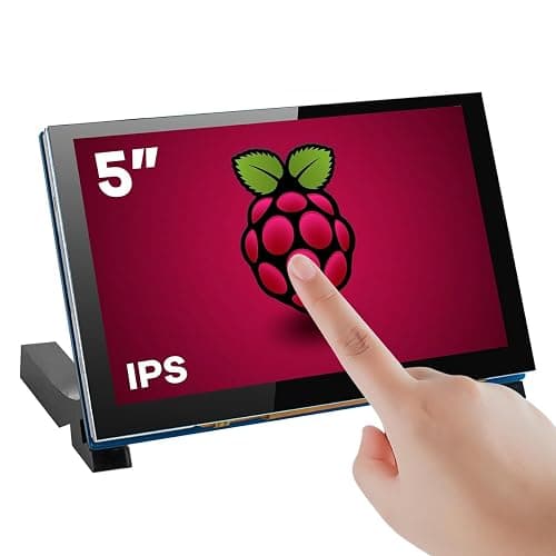 Hosyond 5 Inch Touchscreen IPS MIPI DSI Display Compatible with Raspberry Pi 5/4/3, 800x480 Pixel Capacitive Screen Driver-Free Interface - Image 1