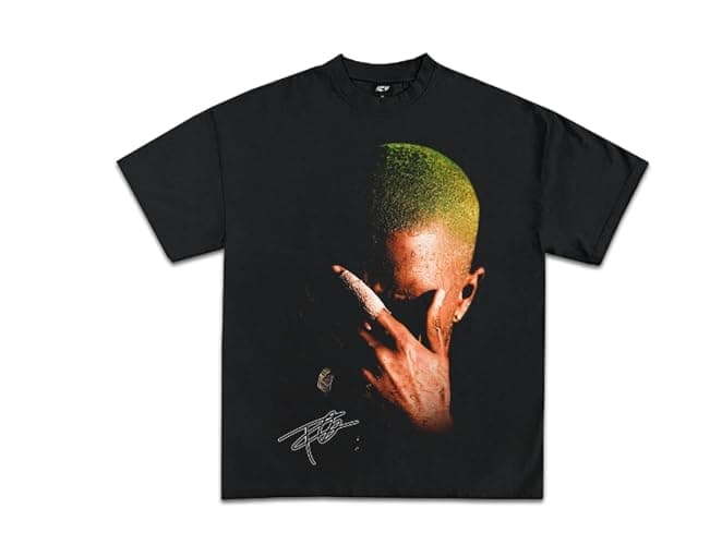 Rapper Ocean Cotton T Shirts Franks New Pattern Tshirts Popular T-Shirts Women Men Blonds Tees Short Sleeve Top - Style4 - Medium - Image 1