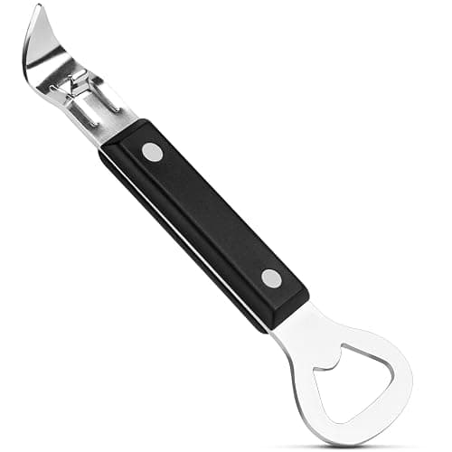 Anyongora Can Punch Opener with Non-Slip Handle, 2-in-1 Stainless Steel Beer Bottle and Can Opener, Rust-Resistant and Compact, for Kitchen, Bar, Camping - Image 1