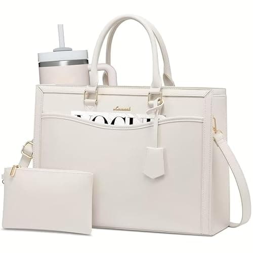 LOVEVOOK Laptop Tote Bag for Women, Office Work Bag Briefcase fit for 15.6 inch Laptop, Large Capacity Teacher Bag Handbag - Image 1