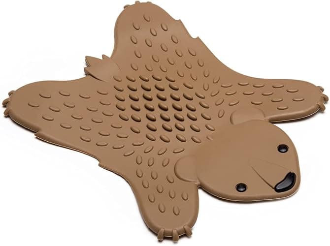 OTOTO Trivet for Kitchen Counter - Hot Pot Holder Trivet for Table - BPA Free Hot Pads for Kitchen Counter - Heat Resistant Silicone (Grizzly Brown) - Image 1