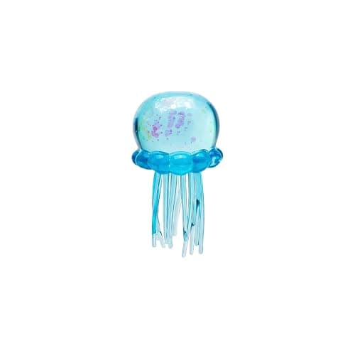 Nee doh Glitter Jellyfish Squishy Toy, Stress Relief Fidget Toy for Adults, Soft TPR Sensory Toy with Wiggly Tentacles, Portable Anxiety Relief Squeeze Ball for Office, School & Travel (Blue) - Image 1