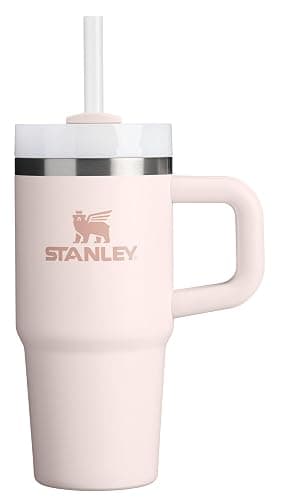 STANLEY Quencher H2.0 Tumbler with Handle and Straw 14 oz | Flowstate 3-Position Lid | Cup Holder Compatible for Travel | Insulated Stainless Steel Cup | BPA-Free | Rose Quartz 2.0 - Image 1