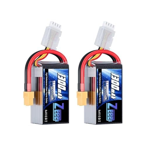 Zeee 11.1V 120C 1300mAh 3S RC Lipo Battery Graphene Battery with XT60 Plug for FPV Racing Drone Quadcopter Helicopter Airplane RC Boat RC Car RC Models(2 Pack) - Image 1