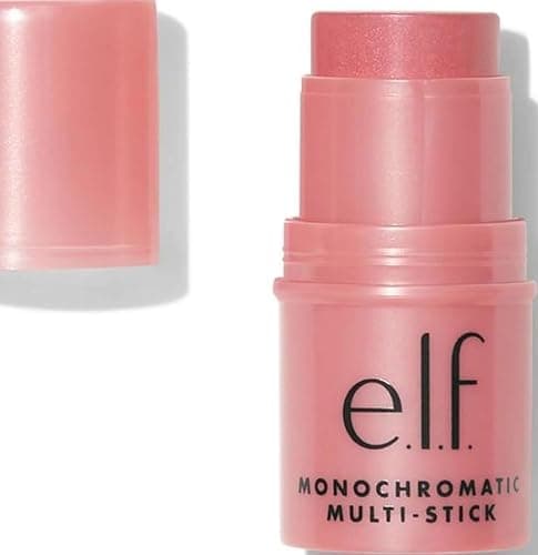 e.l.f. Monochromatic Multi Stick, Travel-Sized Luxuriously Creamy & Blendable Color, For Eyes, Lips & Cheeks, Vegan & Cruelty-Free, Dazzling Peony, 0.17 Oz - Image 1