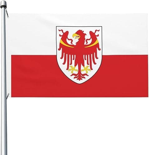 Khjnrv South Tyrol Flag Double Sided Outdoor Home Garden Flag Decor Yard Banner 3x5 Ft Green-White-Red Polyester - Image 1