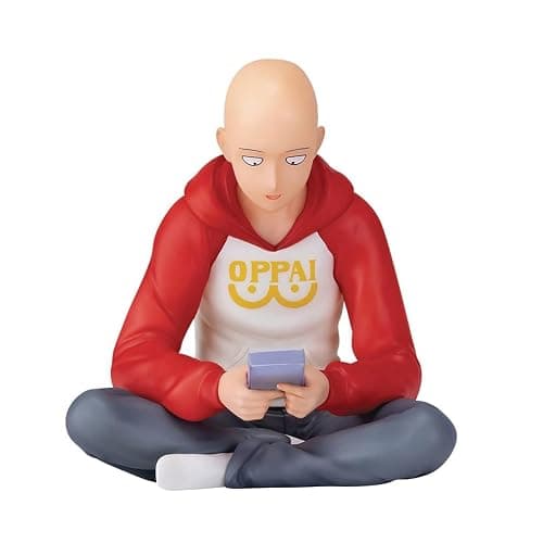 QAHEART Anime Saitam Figure Statue, 3.93in Sitting Pose Saitam Action Figure Model Sculpture Cartoon Manga Figures Collectible Xmas Gifts for Fans - Image 1