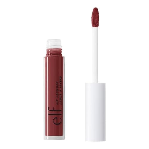 e.l.f. Lip Lacquer, Nourishing, Non-Sticky Ultra-Shine Lip Gloss With Sheer Color, Infused With Vitamins A & E, Vegan & Cruelty-Free, Black Cherry - Image 1