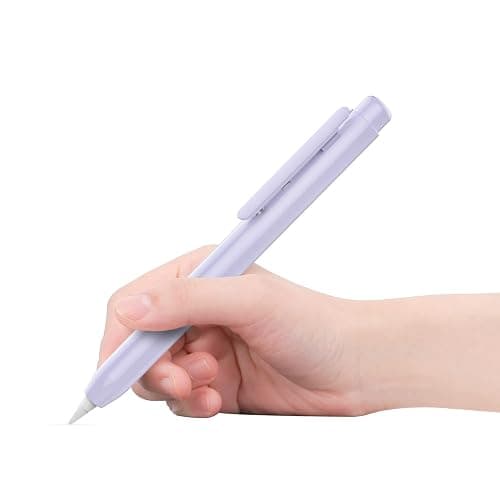 MoKo Holder Case Fit Apple Pencil 1st Gen, Retractable Tip Cap Fit New iPad 10th Gen 2022, iPad 9th Gen 2021, iPad 8th Gen 2020, iPad 6th 9.7 2018, iPad mini 5th Gen Pencil Case Pencil, Taro Purple - Image 1