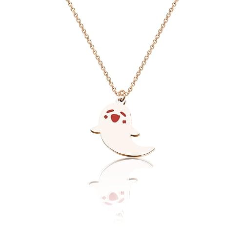 WUSUANED Cute Ghost Necklace Hu Tao Ghost Shape Jewelry Genshin Halloween Cosplay Gifts For Game Anime Lovers - Image 1