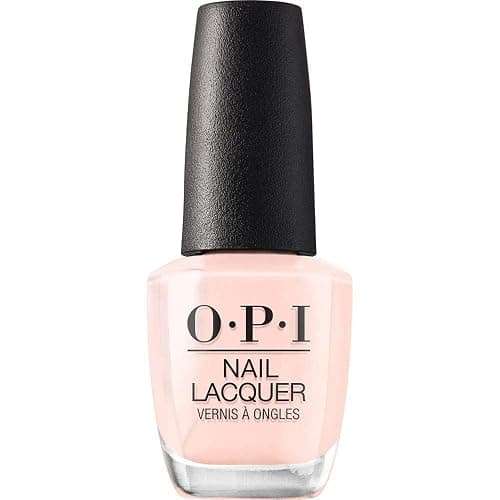 OPI Nail Lacquer Nail Polish | Sheer Light Nude Pink Crème Chip Resistant Nail Polish | Vegan, Fast Drying, Streak Free - Bubble Bath - Image 1