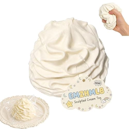 Cream Roll Squishy Toy, Cake Squishy Silicone Cute Squeeze Sticky Fidget Squeeze Made to Hand Sensory Slow Rising Realistic Food Fun Soft Squish Stress Relief & Collection(1pc) - Image 1