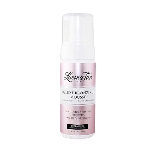 Loving Tan Deluxe Self Tanning Bronzing Mousse, Ultra Dark - Streak Free, Professional Quality Sunless Tanning - Up to 5 Self Tanner Applications per Bottle, Cruelty Free - 4 FL Oz - Image 1