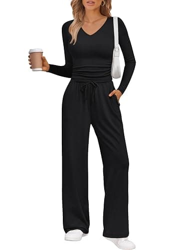 Trendy Queen 2 Piece Lounge Sets for Women Fall Outfits 2025 Fashion Two Piece Sweatsuits Business Casual Outfits Clothes - Image 1