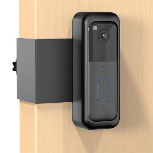 Blink Doorbell Mount, Anti-Theft Blink Video Doorbell Door Mount Bracket No Drilling, Not Block Doorbell Motion Sensor, Easy to Install, Fit for Blink Doorbell Camera (Black) - Image 1