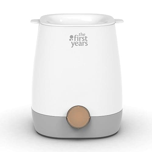 The First Years Baby Bottle Warmer and Sterilizer - Pacifier and Bottle Nipple Sanitizer - Feeding Baby Essentials for Formula or Breast Milk - Holds Multiple Sizes - Image 1
