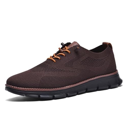 Wearbreeze Men’s Business Casual Oxford Sneakers – Lightweight Lace-Up Dress Shoes for Work, Travel & Daily Commute - Image 1