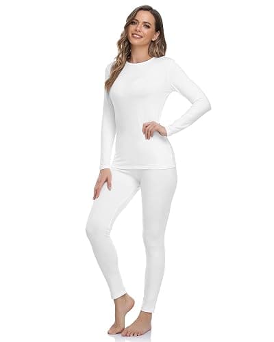 WEERTI Thermal Underwear for Women Long Johns with Fleece Lined Base Layer Women Cold Weather Top Bottom - Image 1