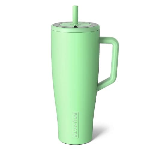 BrüMate Era 40 oz Tumbler with Handle and Straw | 100% Leakproof Insulated Water Bottle Tumbler with Lid and Flexible SoftSip Straw | Made of Stainless Steel | Cup Holder Friendly | 40oz (Kiwi) - Image 1