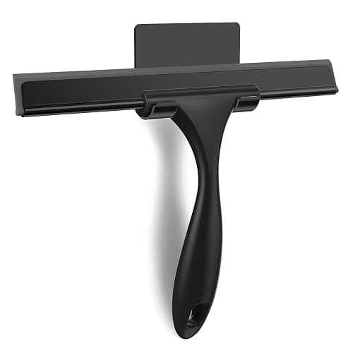 SetSail Squeegee for Shower Glass Door Stainless Steel Shower Squeegee for Glass Doors All-Purpose Window Squeegee for Tile Shower Walls, Sink, Mirror, Bathroom, Car Window Cleaning 10 Inches - Image 1