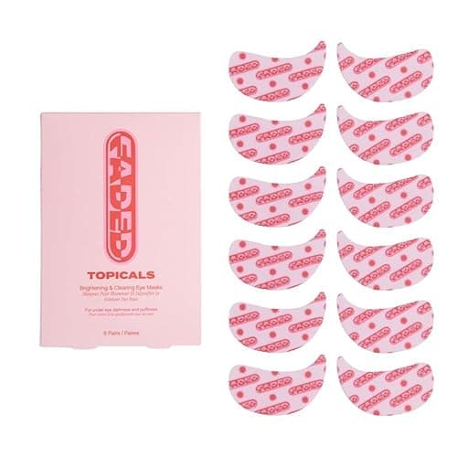 Topicals Faded Brightening Under Eye Masks | Revitalizing Patches to Depuff, Hydrate, and Illuminate | Diminishes Dark Circles and Fine Lines | Made with Kojic Acid, Caffeine & Niacinamide - Image 1
