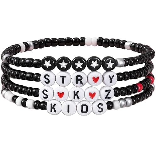 COGU Stray-Kids Bracelets Set -SKZ Inspired Friendship Bracelets, Perfect KPOP-Stray Merch Gifts for Fans' Birthdays Concert Outfits - Straykid - Image 1