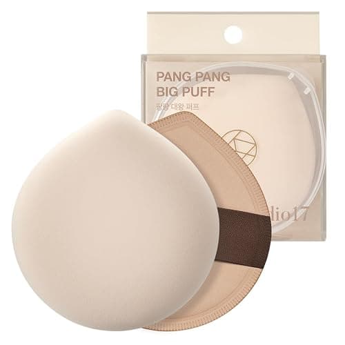 STUDIO17 Pang Pang Makeup Powder Puff 1 Pc | Big Makeup Sponge for Foundation | Fluffy Cushion Puff Blender With Latex | Korean Makeup Puff for Foundation and Powder | 2.2In Diamater - Image 1