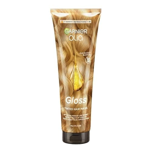 Garnier Olia Gloss - 10 Min Tinted Hair Mask – Old Money Blonde –Up to 72h Mirror-Like Shine* With A Touch Of Colour For Up To 6 Washes** - Corrects Up To 1 Year Of Damage*** - Image 1