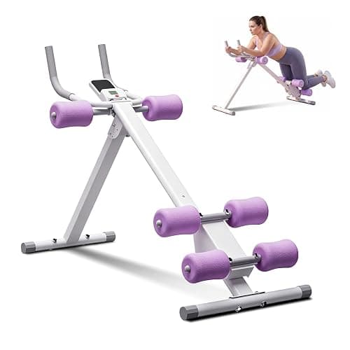CURSOR FITNESS Ab Machine for Home, 440LB Capacity Ab Trainer Machine, Foldable Ab Workout Equipment with Phone Holder & Counter - Image 1
