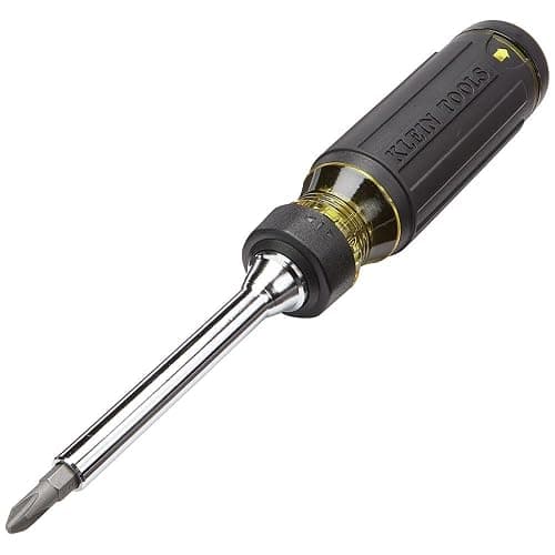 Klein Tools 32305 Multi-bit Ratcheting Screwdriver, 15-in-1 Tool with Phillips, Slotted, Square, Torx and Combo Bits and 1/4-Inch Nut Driver - Image 1