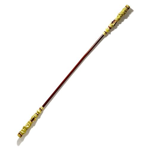71 inch Long Black Myth Sun Wukong Staff, PU Material(High Strength Soft Rubber), Ruyi Jingu Bang, 1:1 Restoration of Reality, Sun Wukong Staff (Gold) - Image 1