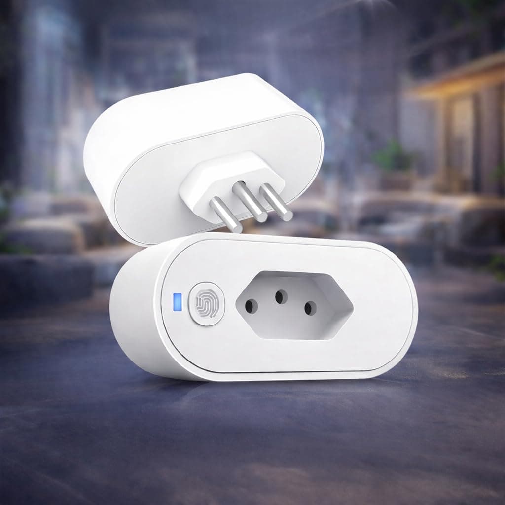 Tomada Inteligente Wi Fi Bivolt Smart Plug Com Monitor De Consumo Compatível Com Alexa Google Home App Tuya Smart Life Automação Residencial Linha A Premium - Image 1