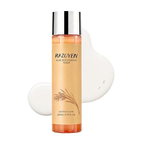 RAZUYEN Rice Toner with Aloe Leaf Water, Niacinamide and Centella Asiatica, Milky Toner for Soothing and Glowing Skin, Vegan, Alcohol and Fragrance Free - Image 1