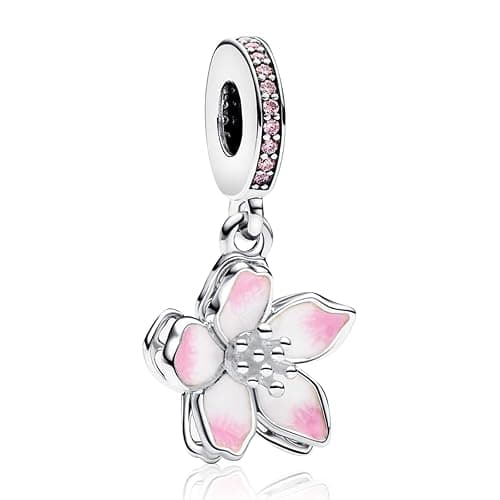 Amuefer 925 Silber Charms Armband Halskette Anhänger Perlen Charms Schmetterlinge, Liebe, Geschenke für Mutter Geburtstagsgeschenke Schildkröten, Reise Perlen Geschenk - Image 1