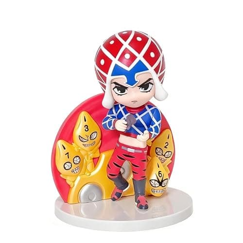 YLQANONG Jotaro Brando Figures Giorno Giovanna/Bruno Bucciarati/Leone Abbachio Anime Figure Statues Anime Adventure Action Figurine Ornaments 3.5IN - Image 1