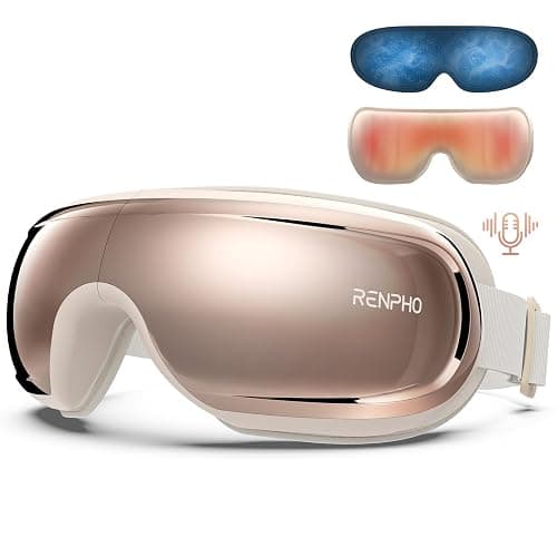 RENPHO Eyeris 3 Eye Massager with Heat and Cooling, Christmas Birthday Gifts for Women Mom Her Girls, Heated Eye Sleep Mask with Voice Control for Migraines, Reduce Dry Eyes, Temple Stye Eye Care - Image 1