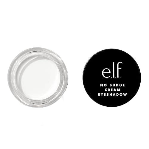 e.l.f. No Budge Cream Eyeshadow, 3-in-1 Eyeshadow, Primer & Liner With Crease-Resistant Color & Stay-Put Power, Vegan & Cruelty-Free, Wispy Cloud - Image 1