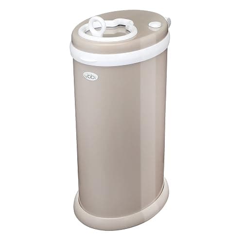 Ubbi Stainless Steel Diaper Pail, Odor Locking, No Special Bag Required, Award-Winning, Registry Must-Have, Taupe - Taupe - Image 1