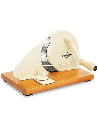 Redants Manual Bread Slicer for Homemade Sourdough Bread | Versatile Hand Crank Bread Slicer, Adjustable Thickness for Smooth Cutting, Food Grade Stainless Steel (Cream) - Image 1