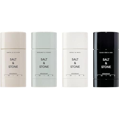 Salt & Stone Aluminum Free Deodorant | Extra Strength 48 Hour Protection for Women & Men | Made with Seaweed Extracts, Niacinamide & Prebiotics | Mini Deodorant Discovery Set - Image 1