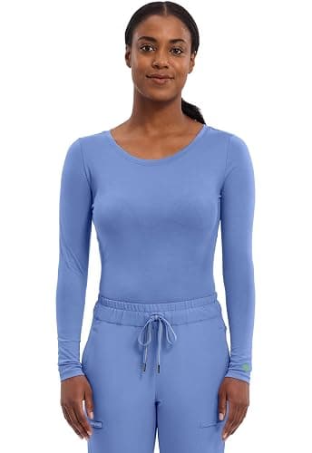 Healing Hands Women's Underscrub Soft Knit Melissa Longsleeve Scrub Tee with Breathable & Easy Care Fabric 5047 - Image 1