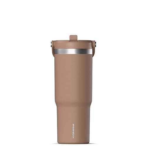 Hydrapeak Nomad 32 oz Tumbler with Handle and Straw Lid, Leakproof, Double Insulated, 32oz Cup Stainless Steel (Almond) - Image 1