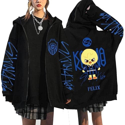 SKZ Hoodie New Album Concert Zip Up Hoodie Jacket Long Sleeve SKZ Merch Costume Pop Fan Sweatshirts Y2K Clothes with Pocket - Image 1
